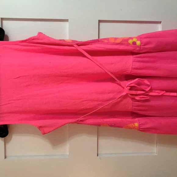 Girls 14/16 Justice Pretty pink sequin dress used - Picture 1 of 3